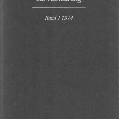 Wolfenbütteler Studien zur Aufklärung, Band 1