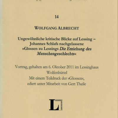 Wolfenbütteler Vortragsmanuskripte 14